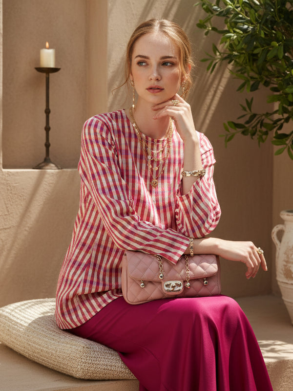 BAJU KURUNG KEDAH PESAK GYURI (MAGENTA)